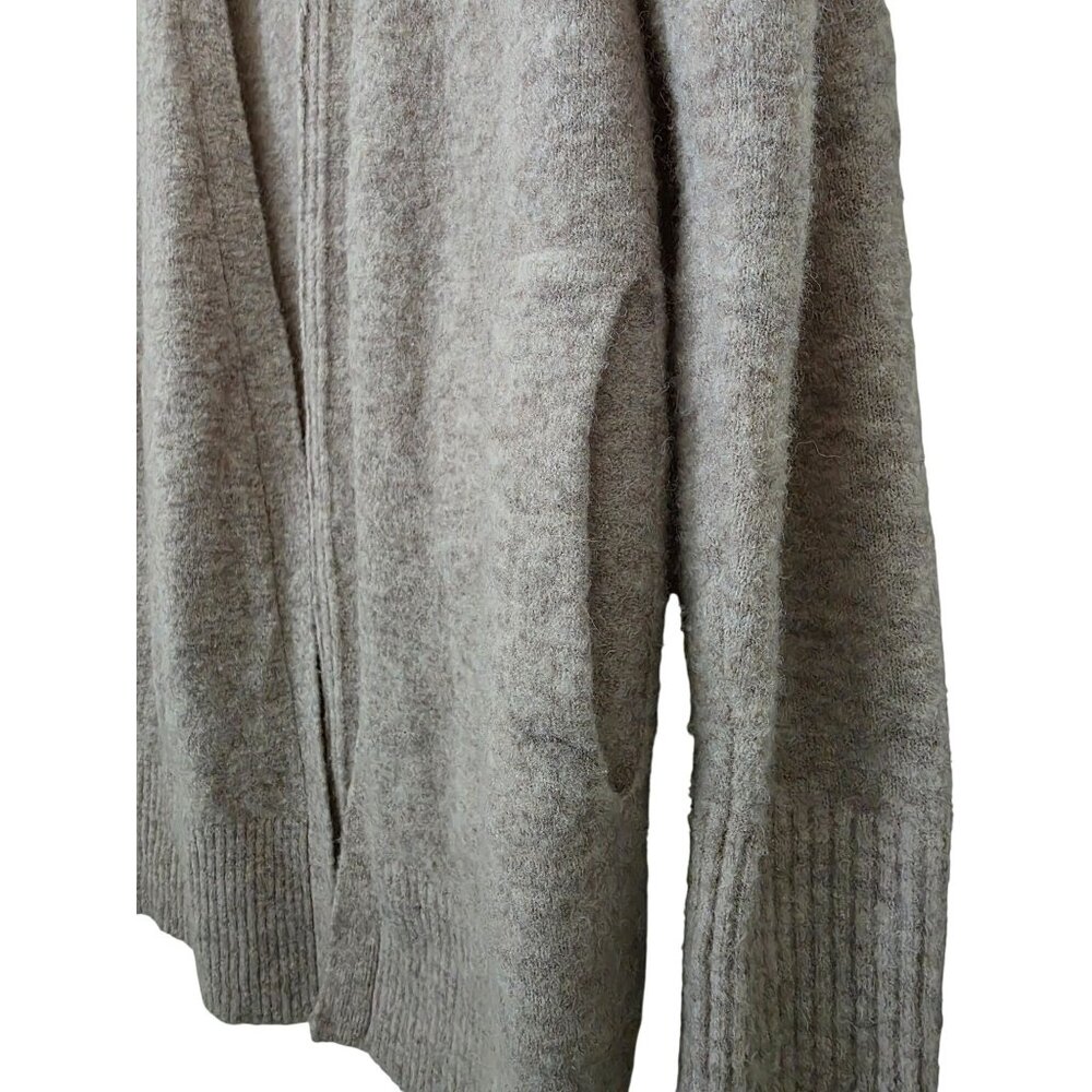 Banana Republic Aire Beige Cardigan Wool/Alpaca Blend Open Front Longline XS - Picture 3 of 7